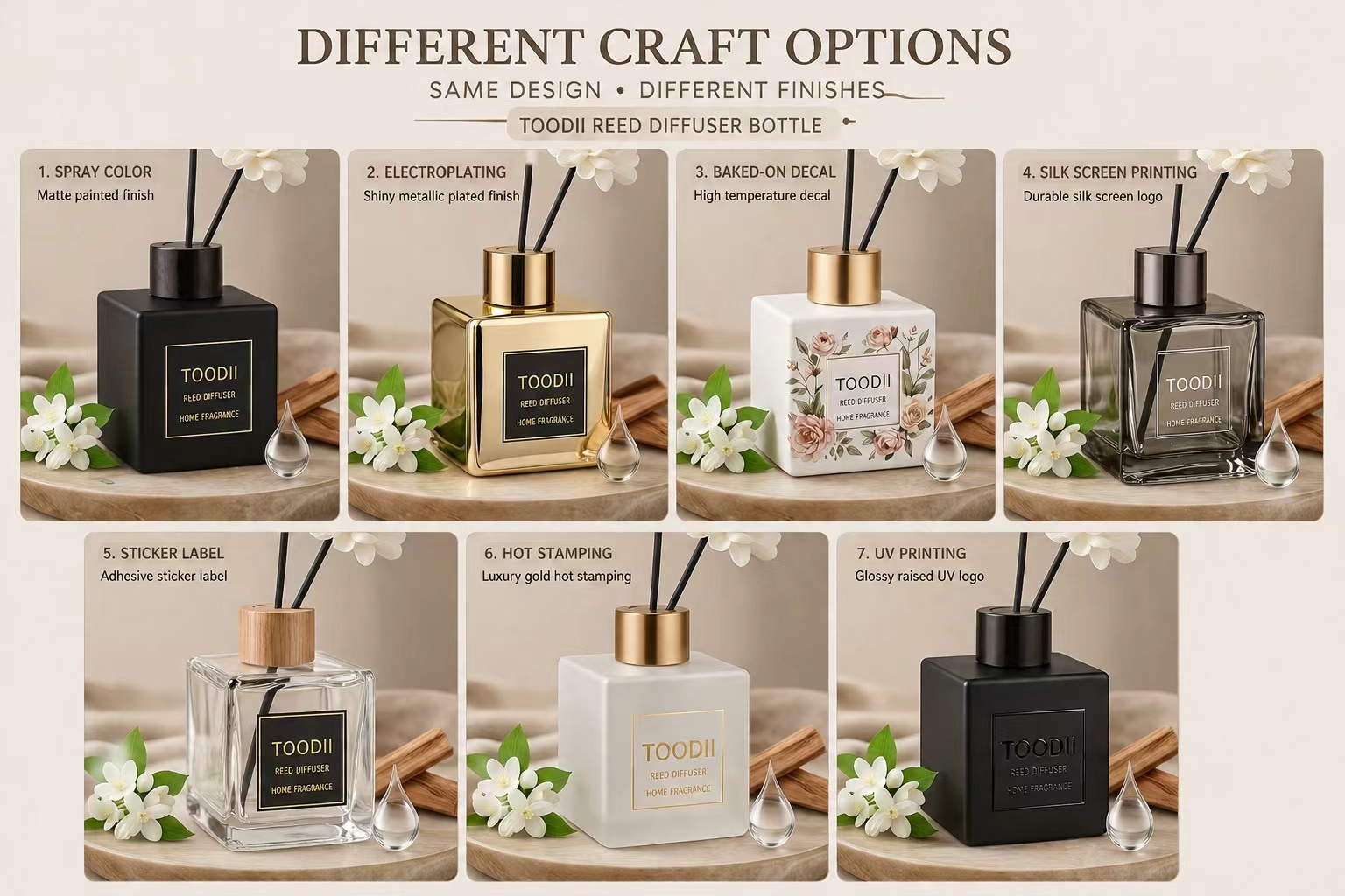 Bottle finish and decoration planning