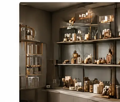 Boutique fragrance product display