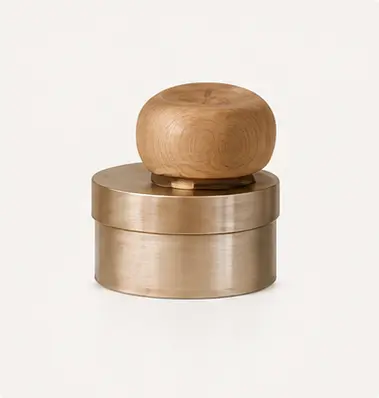 Wooden and aluminum caps
