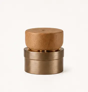 Wooden fragrance bottle cap